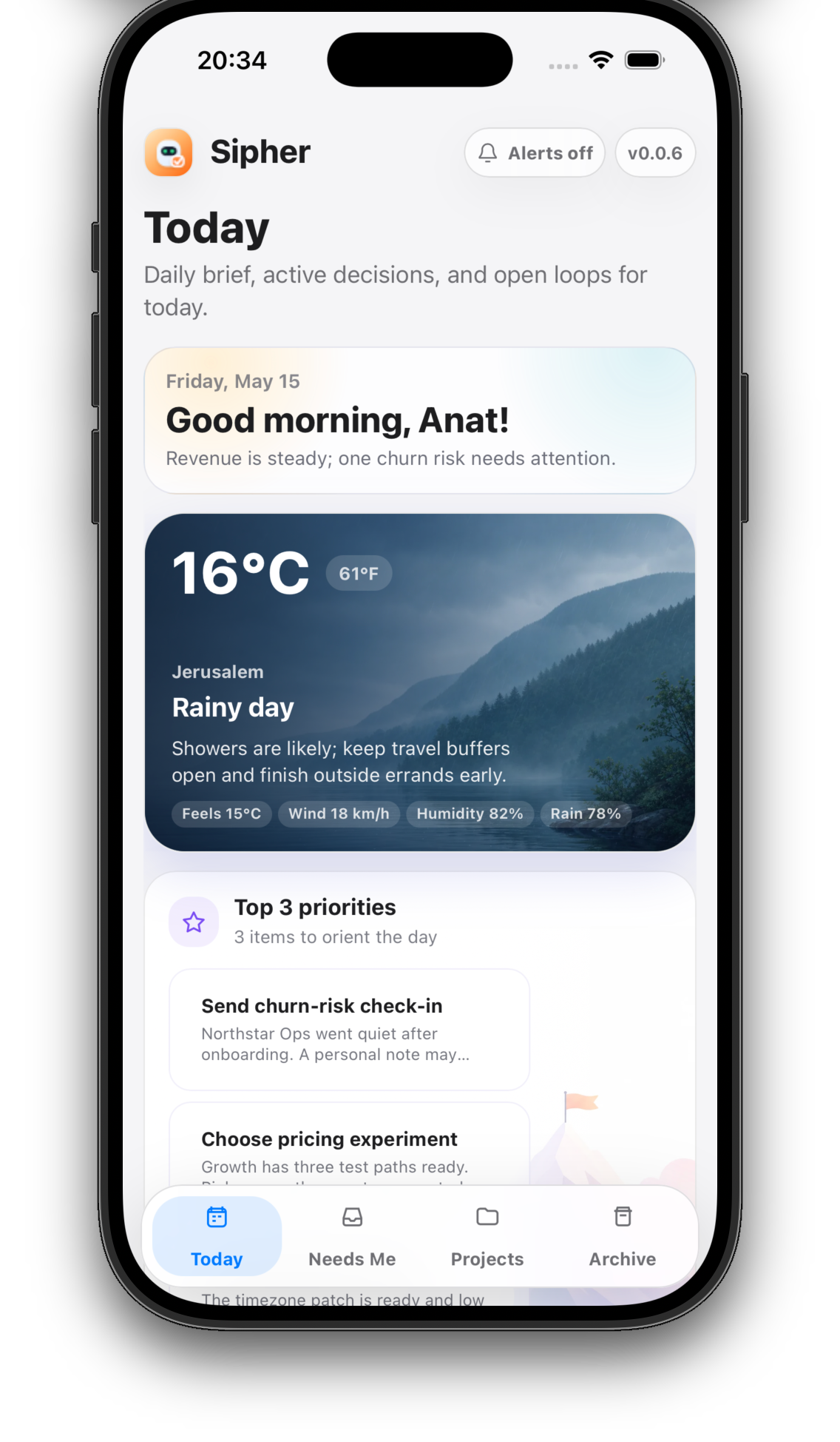 Sipher mobile daily brief